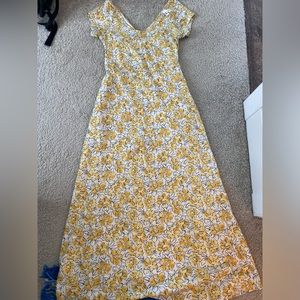 Wearpact fit and flare cross back maxi dress